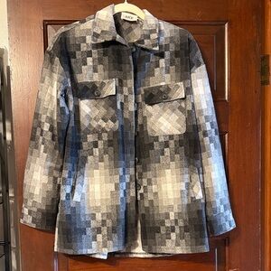 Buckle Black and White Plaid shacket.